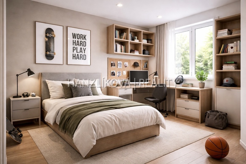 Rodinné bydlení bez starostí o dům,6+kk, 152 m², velká terasa, byt 4B, sekce A, BYTY CENTRUM ROŽNOV